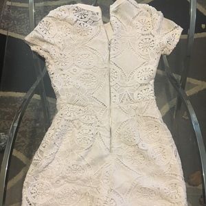 White lace romper